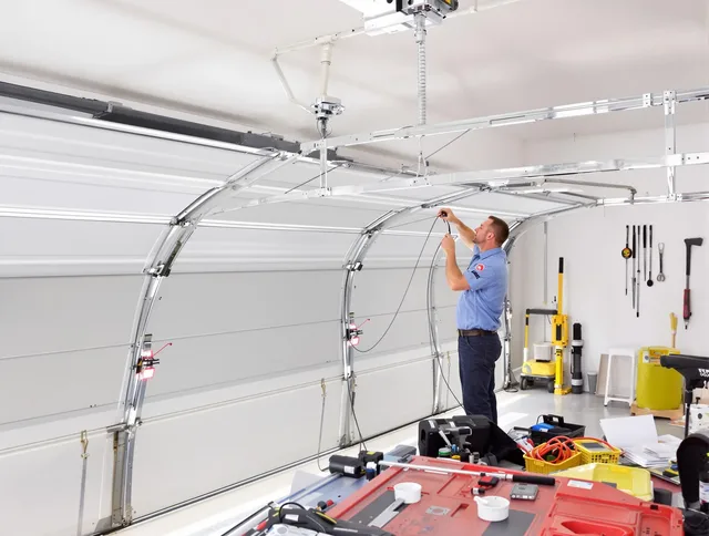 Garage door cable repair service by Richmond Hill Garage Door Repair in Richmond Hill