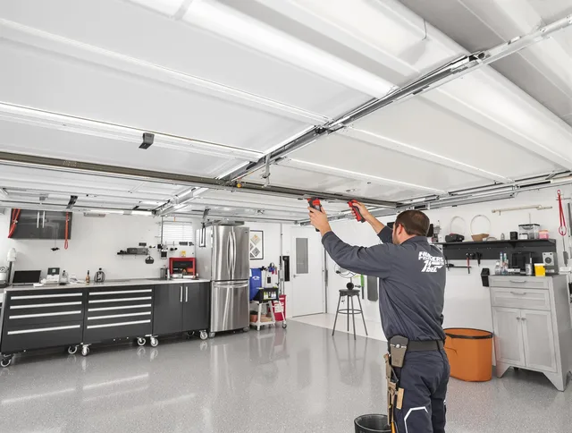 Overhead garage door repair service by Richmond Hill Garage Door Repair in Richmond Hill